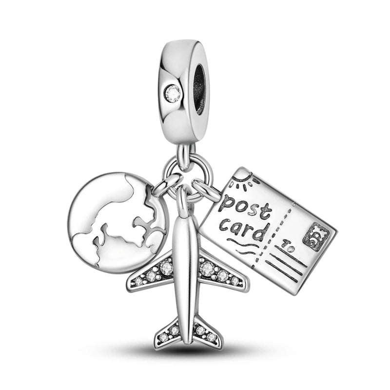 Charms Beads Pendant 925 Sterling Silver