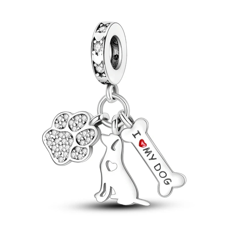 Charms Beads Pendant 925 Sterling Silver