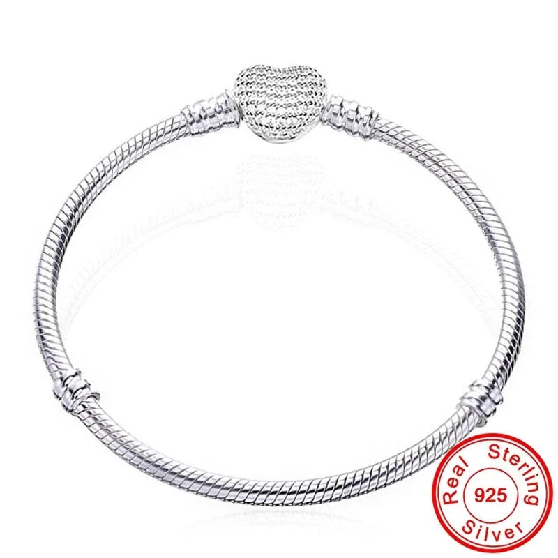 Charms Pandor Silver Chain Bracelets 925 Sterling Silver