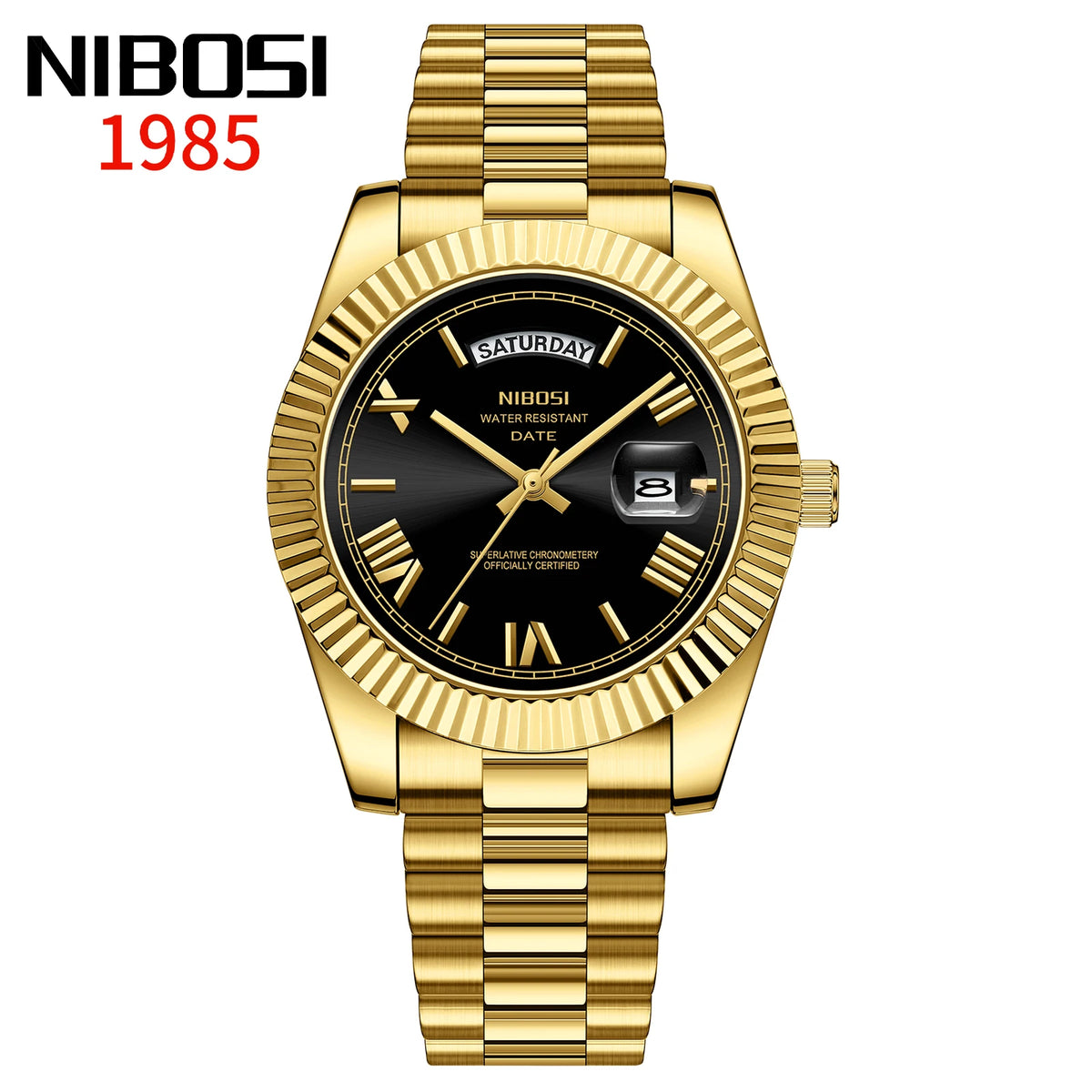 NIBOSI Men's Stainless Steel Quartz Watch