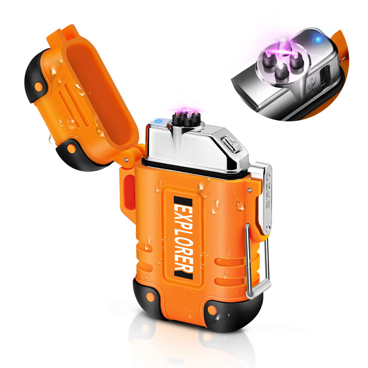 Waterproof Dual Arc USB Charging Lighter