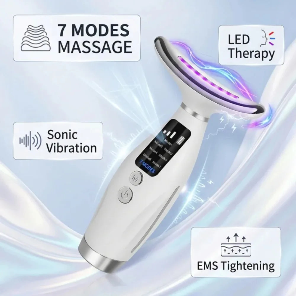 Neck Face Lifting Massager LED Photon Therapy