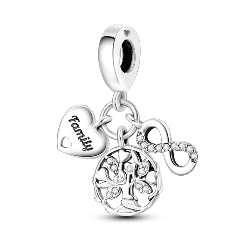Charms Beads Pendant 925 Sterling Silver
