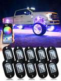 Lights RGB LED Rock Lights 4/6/8/10/12/14 Pods