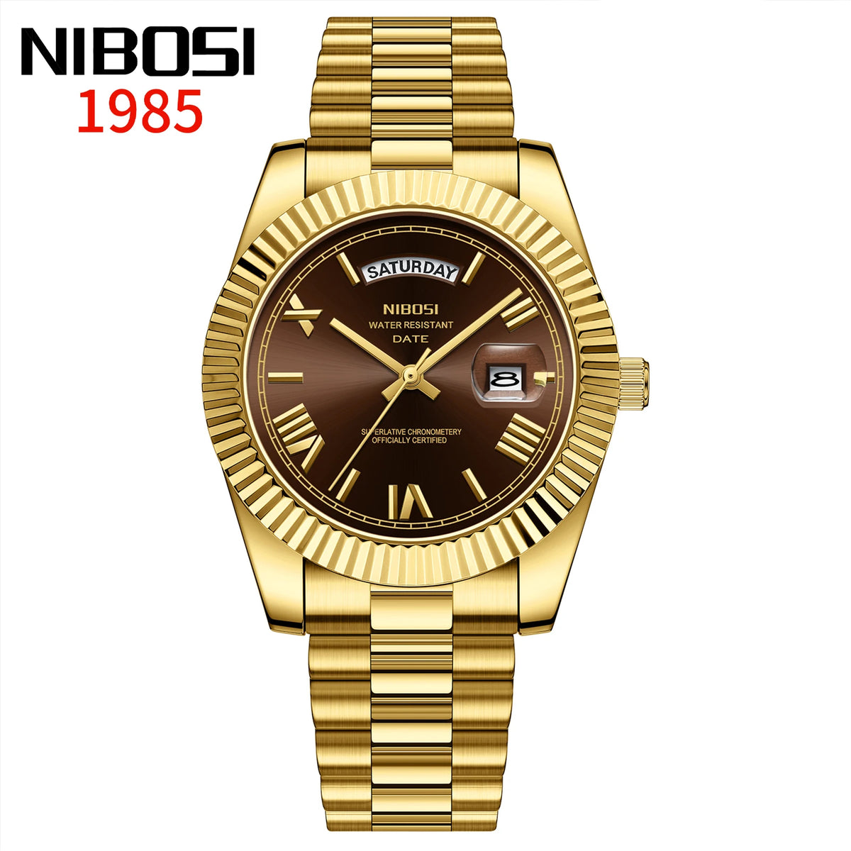 NIBOSI Men's Stainless Steel Quartz Watch