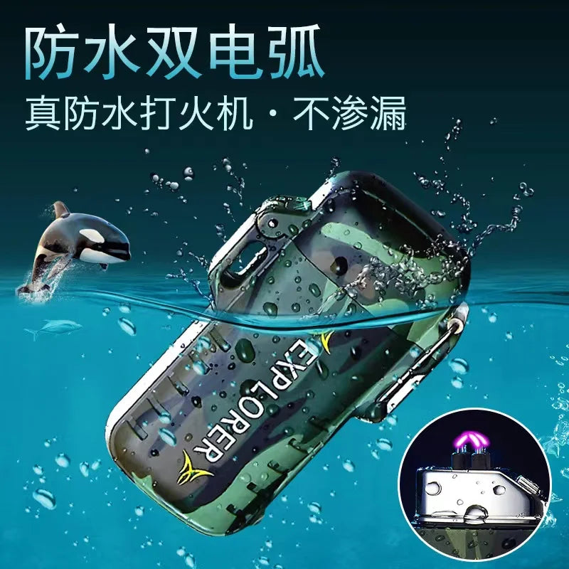 Waterproof Dual Arc USB Charging Lighter
