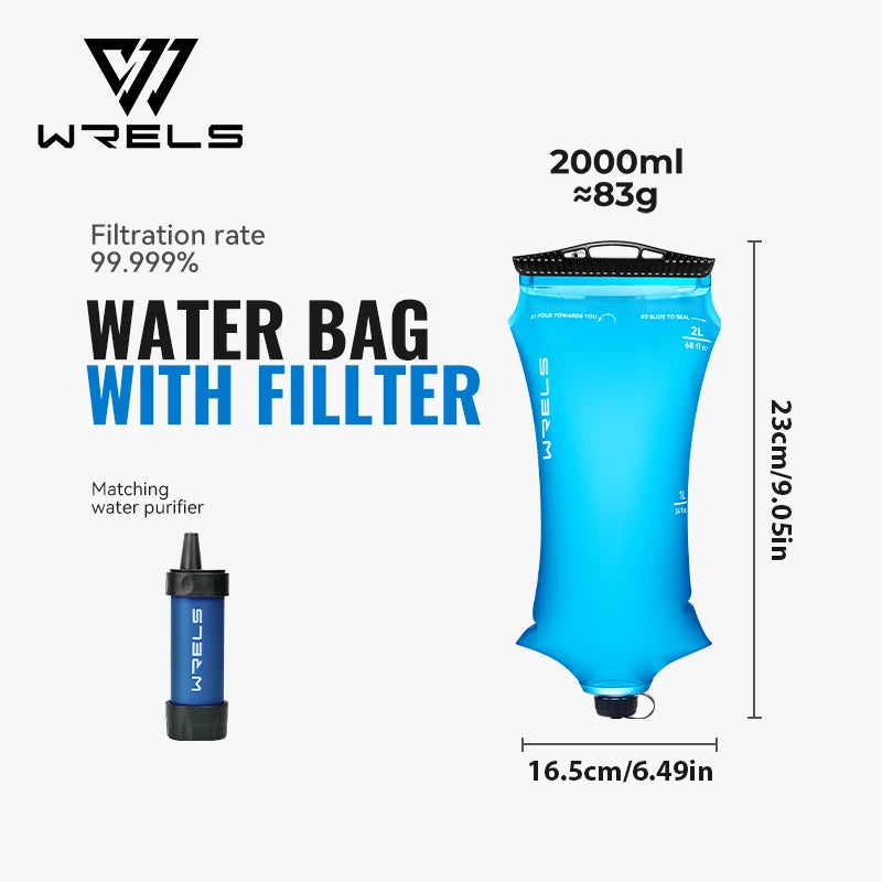 Water Filter Straw Foldable BPA-Free Filtration Bag