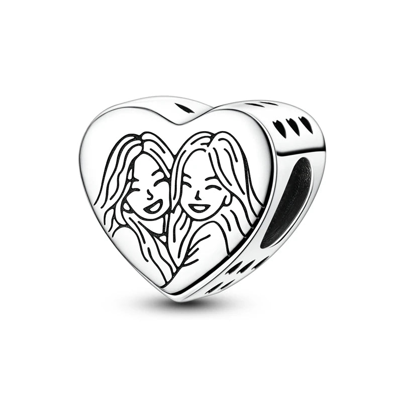 Charms Beads Pendant 925 Sterling Silver