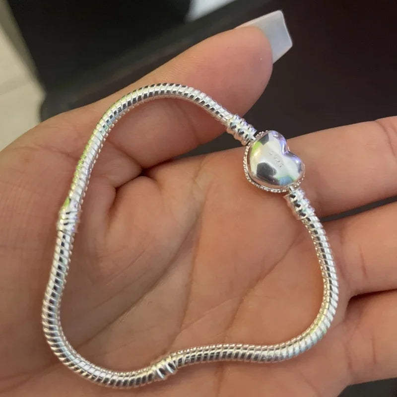 Charms Pandor Silver Chain Bracelets 925 Sterling Silver