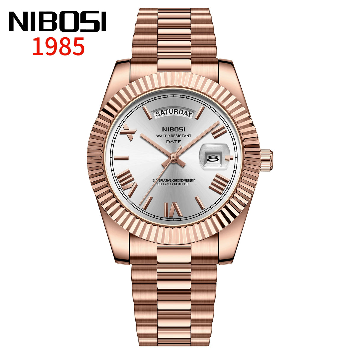 NIBOSI Men's Stainless Steel Quartz Watch