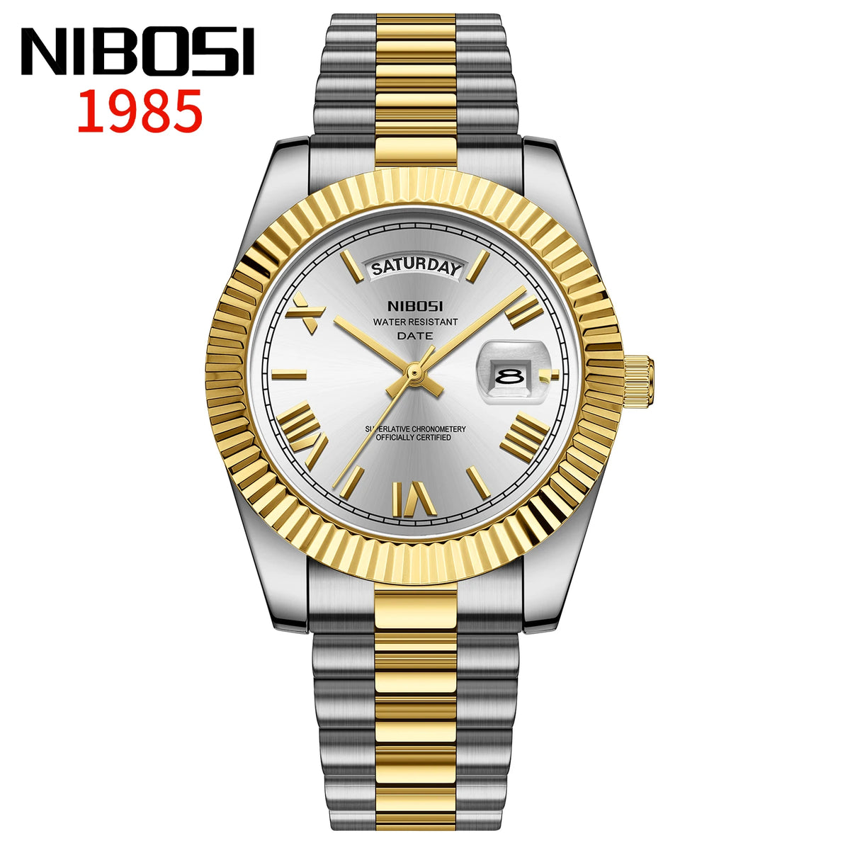 NIBOSI Men's Stainless Steel Quartz Watch