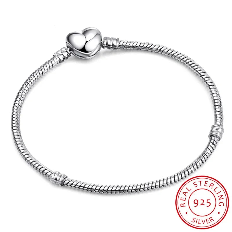 Charms Pandor Silver Chain Bracelets 925 Sterling Silver