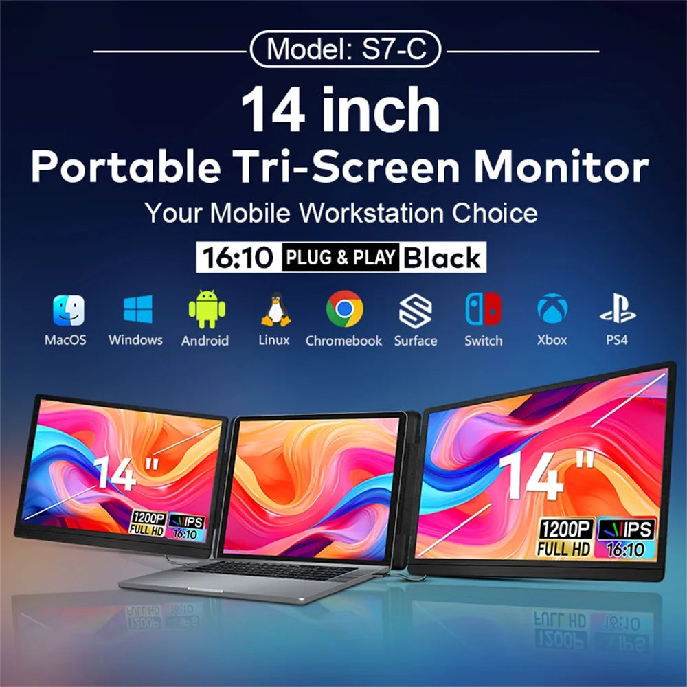Triple Expandable Monitor High Definition