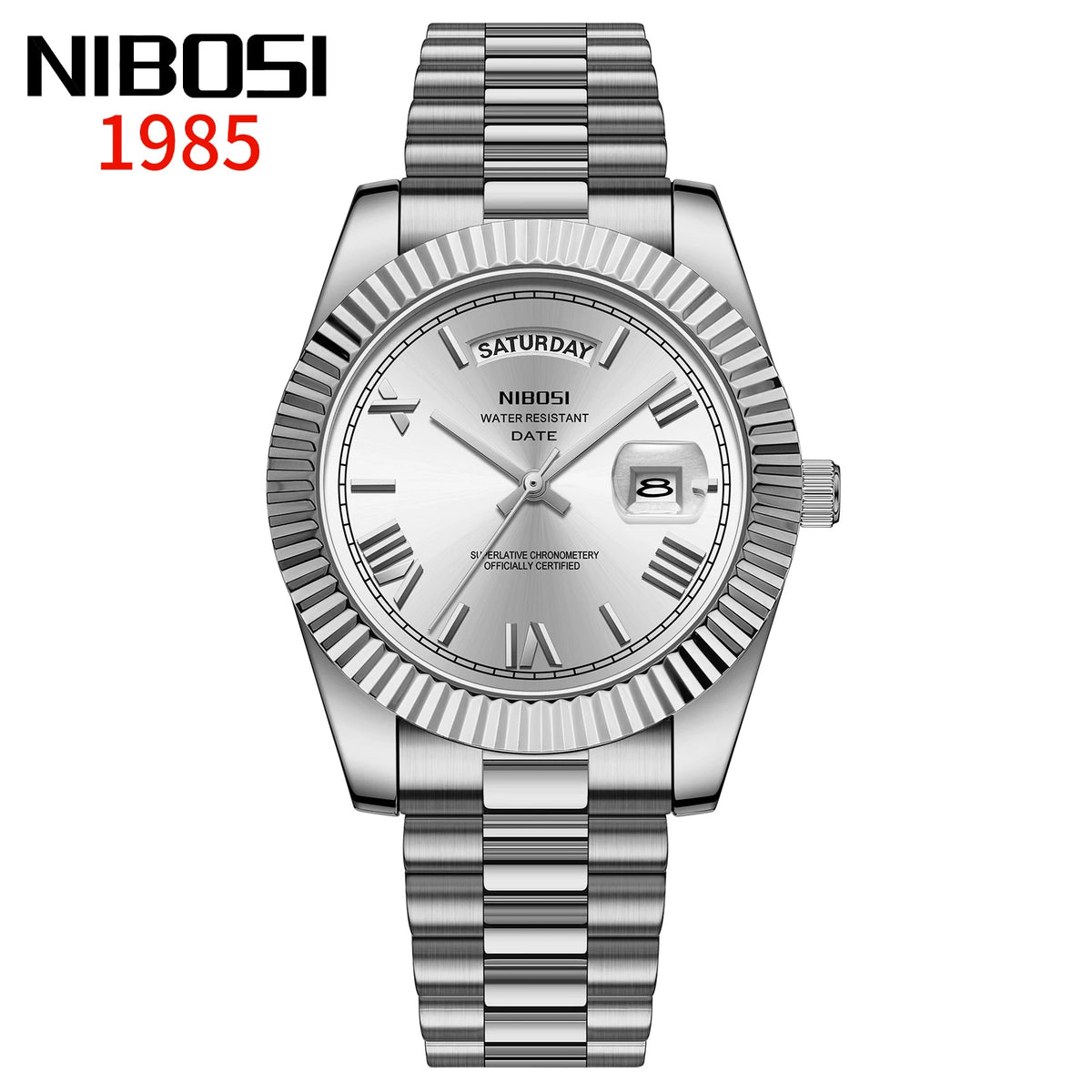 NIBOSI Men's Stainless Steel Quartz Watch