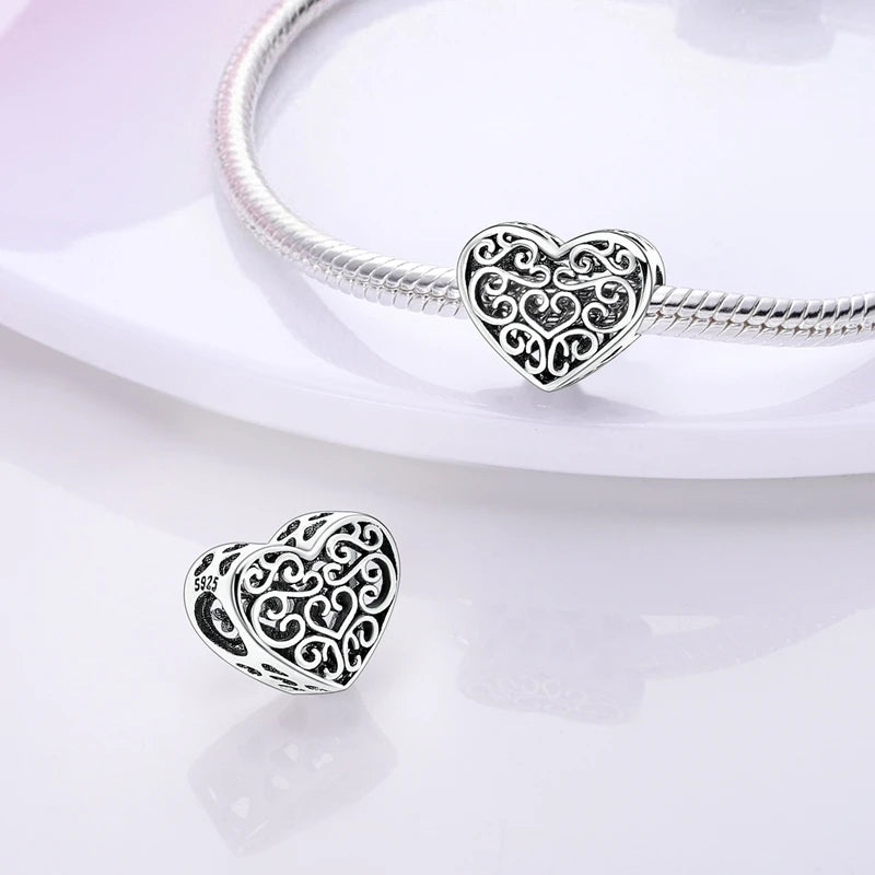 Charms Beads Pendant 925 Sterling Silver