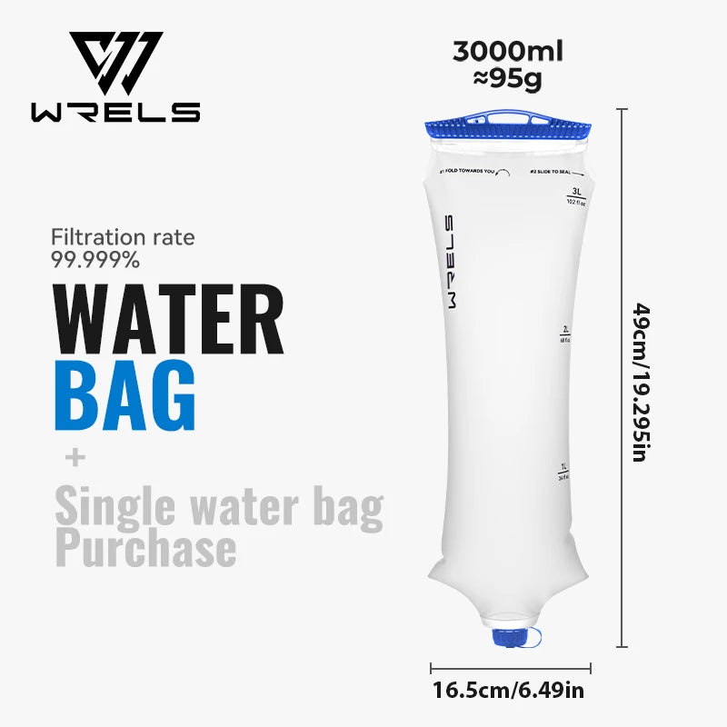 Water Filter Straw Foldable BPA-Free Filtration Bag
