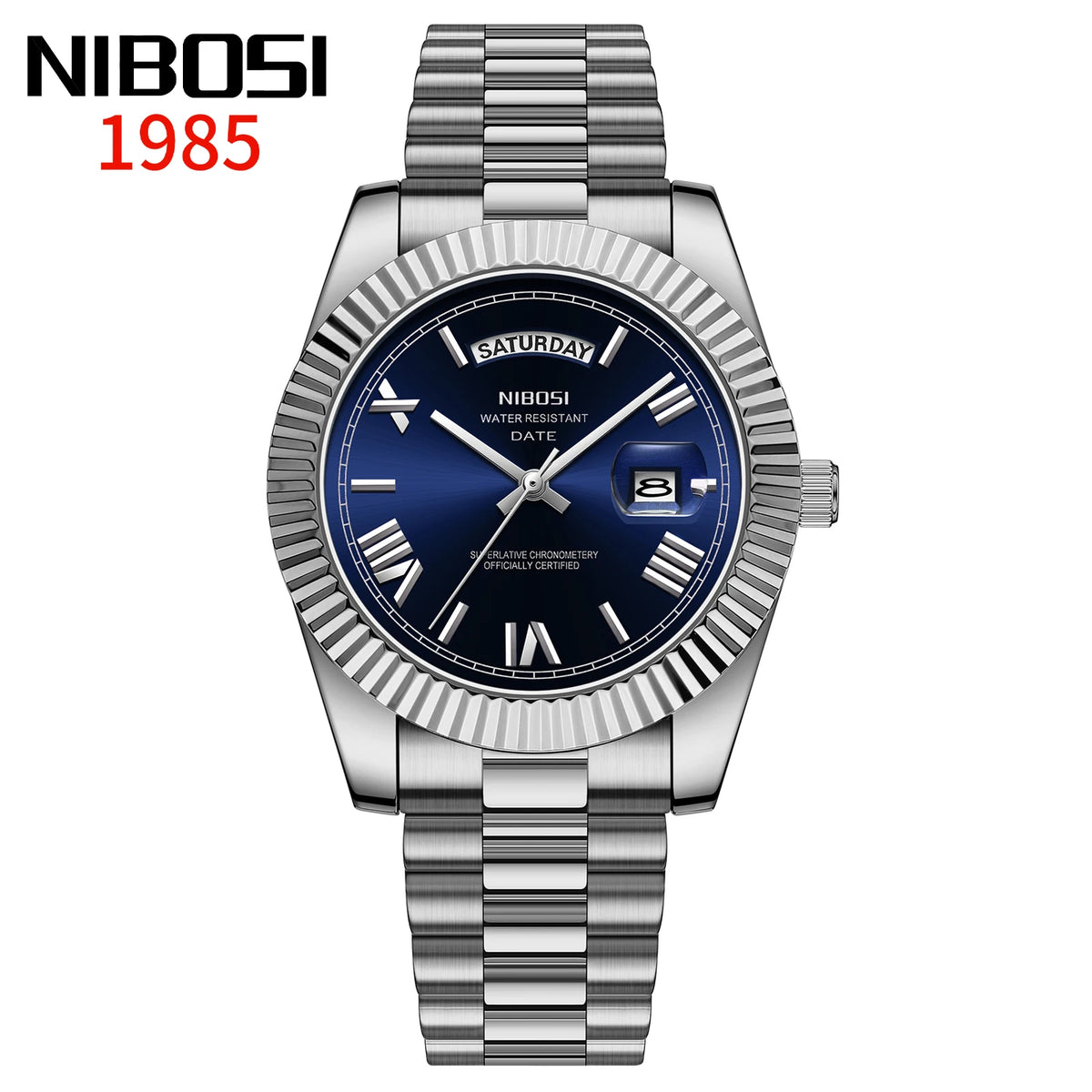 NIBOSI Men's Stainless Steel Quartz Watch