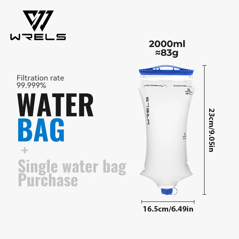 Water Filter Straw Foldable BPA-Free Filtration Bag