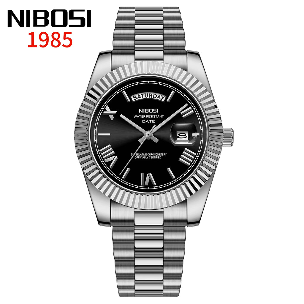 NIBOSI Men's Stainless Steel Quartz Watch