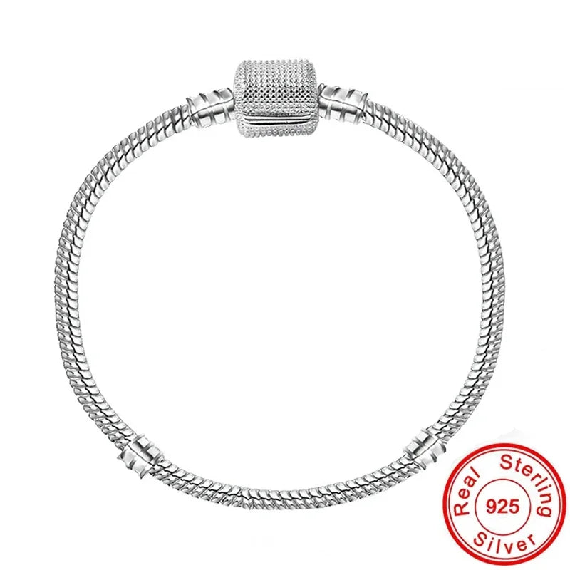 Charms Pandor Silver Chain Bracelets 925 Sterling Silver