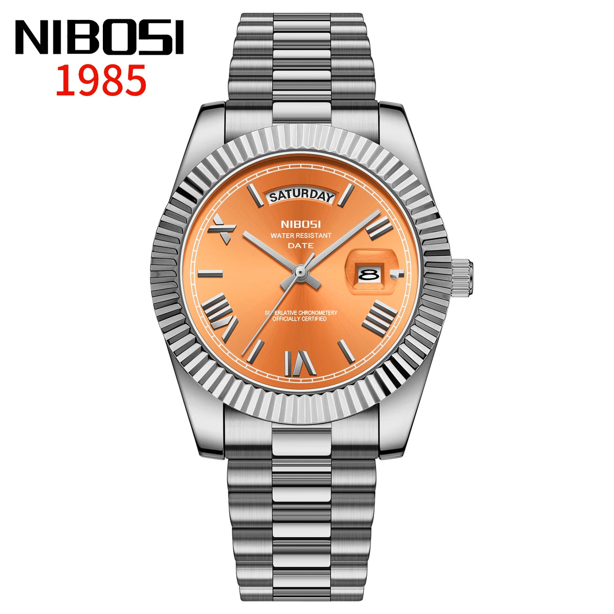 NIBOSI Men's Stainless Steel Quartz Watch