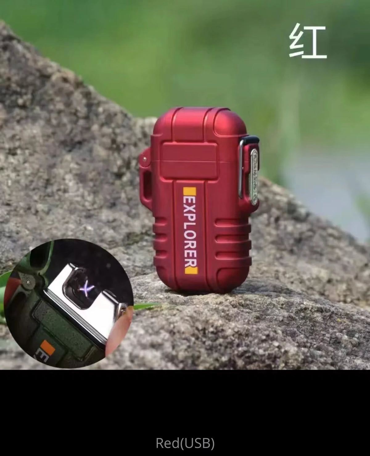 Waterproof Dual Arc USB Charging Lighter