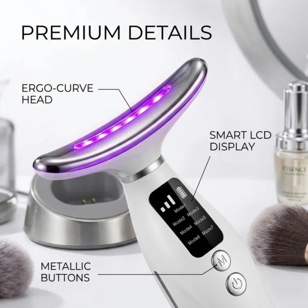Neck Face Lifting Massager LED Photon Therapy