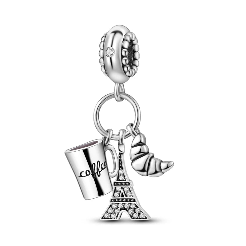 Charms Beads Pendant 925 Sterling Silver