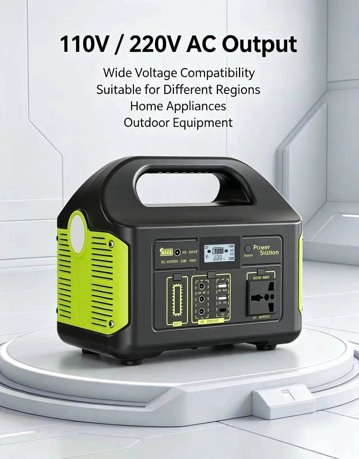 Portable Power Station with MPPT Solar Generator 500W