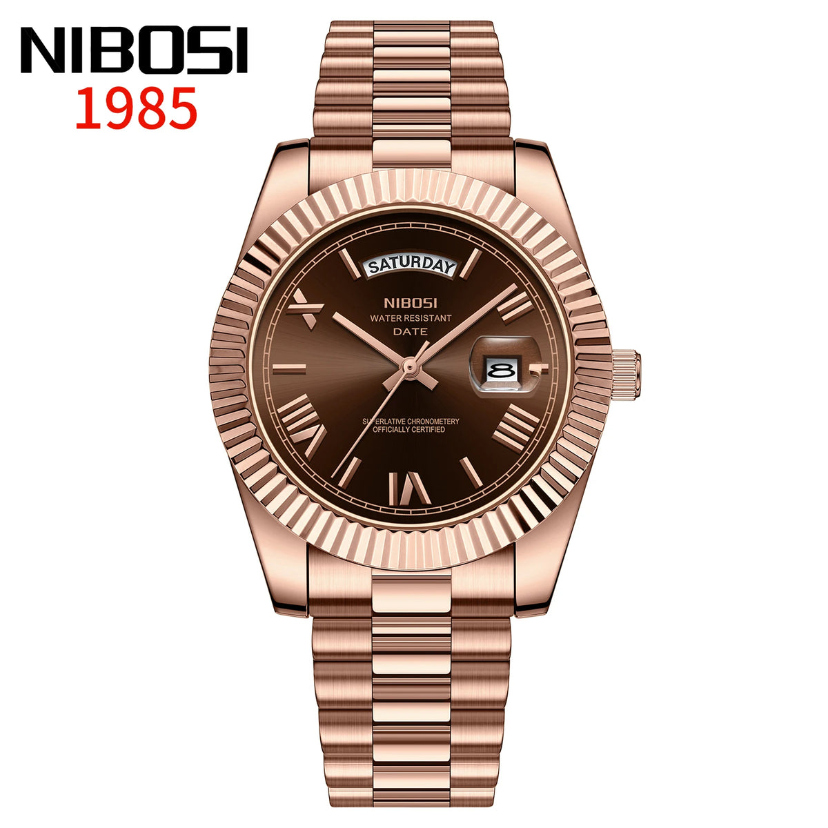 NIBOSI Men's Stainless Steel Quartz Watch