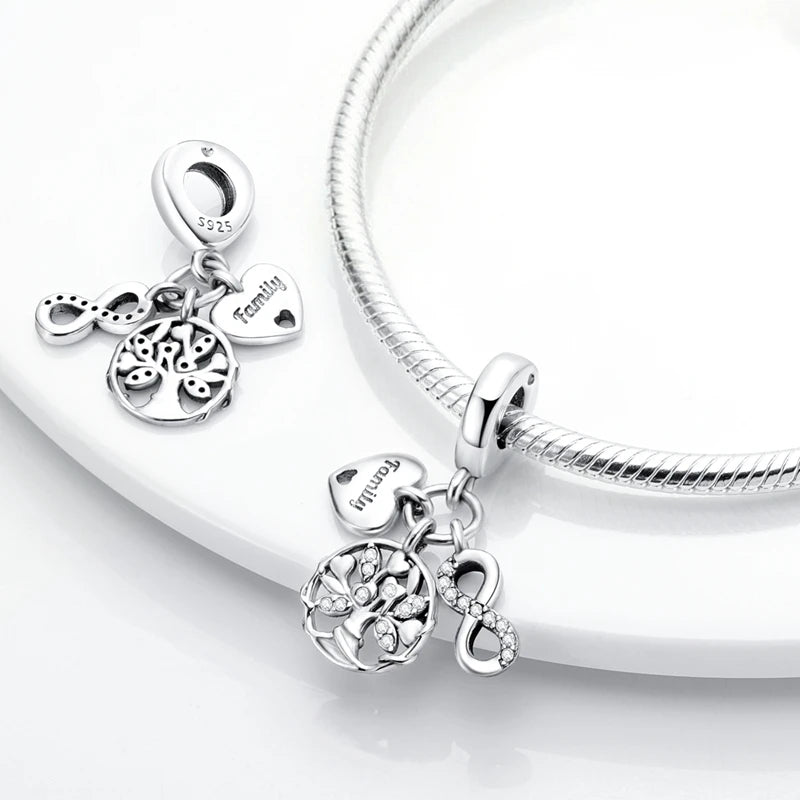 Charms Beads Pendant 925 Sterling Silver